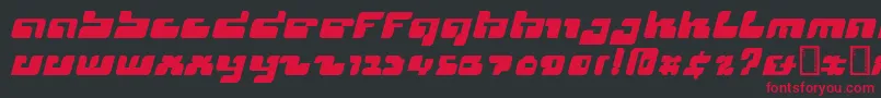 Cyclops Font – Red Fonts on Black Background