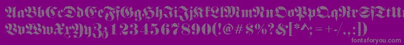 Подробнее о шрифте Frakturbrokenglass2Regular Шрифт Frakturbrokenglass2Regular – серые шрифты на фиолетовом фоне
