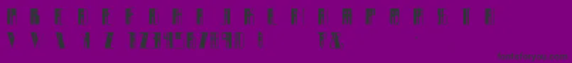 Soroban-Schriftart – Schwarze Schriften auf violettem Hintergrund