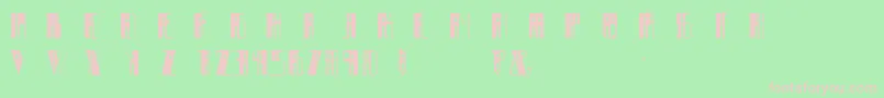 Soroban Font – Pink Fonts on Green Background