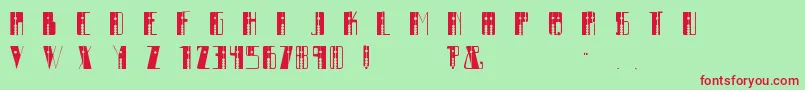 Soroban Font – Red Fonts on Green Background