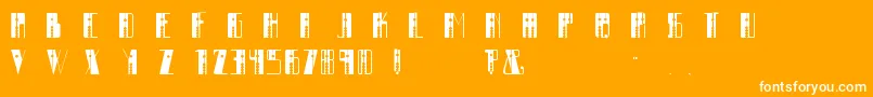 Soroban Font – White Fonts on Orange Background