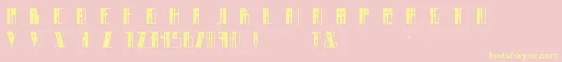 Soroban Font – Yellow Fonts on Pink Background