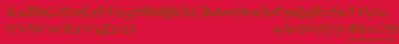 En savoir plus sur la police BodaciousNormal Police BodaciousNormal – polices brunes sur fond rouge