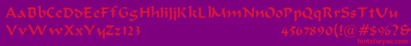 More about BodaciousNormal Font BodaciousNormal Font – Red Fonts on Purple Background