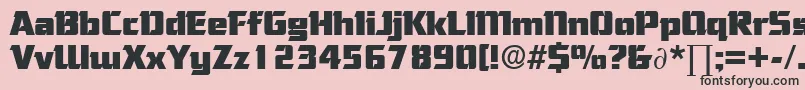 CorneredDb Font – Black Fonts on Pink Background