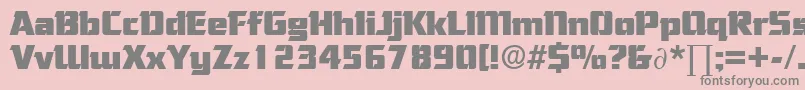 CorneredDb Font – Gray Fonts on Pink Background