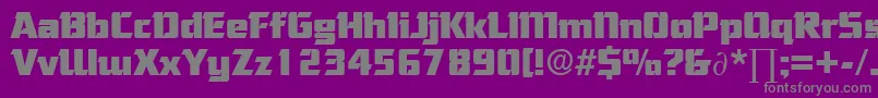 CorneredDb Font – Gray Fonts on Purple Background