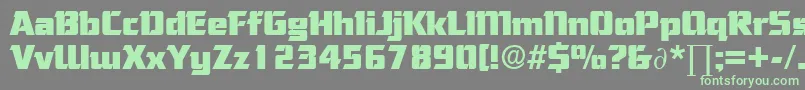 CorneredDb Font – Green Fonts on Gray Background