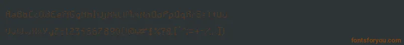 fuente GalacticasRegularv.Striped – Fuentes Marrones Sobre Fondo Negro