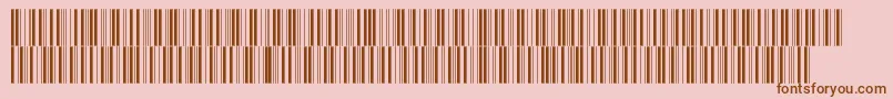 Intp24dmtt Font – Brown Fonts on Pink Background