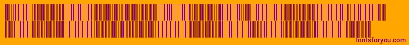 Intp24dmtt Font – Purple Fonts on Orange Background