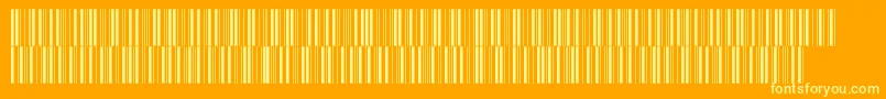 Intp24dmtt Font – Yellow Fonts on Orange Background