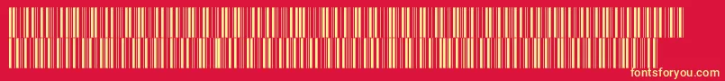 フォントIntp24dmtt – 黄色の文字、赤い背景