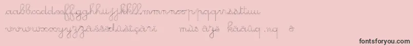 GsOpen-fontti – mustat fontit vaaleanpunaisella taustalla