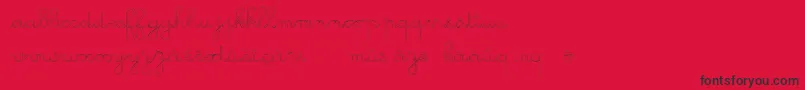 GsOpen-fontti – mustat fontit punaisella taustalla
