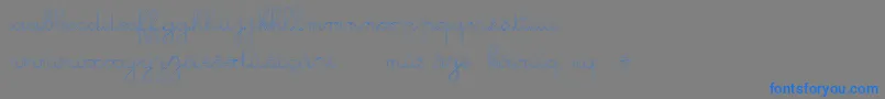 Шрифт GsOpen – синие шрифты на сером фоне