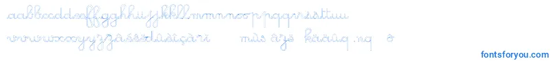 GsOpen-Schriftart – Blaue Schriften auf weißem Hintergrund