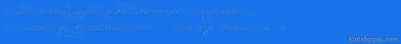 GsOpen-fontti – harmaat kirjasimet sinisellä taustalla