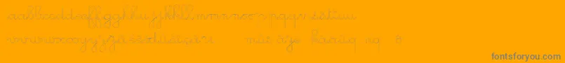 Шрифт GsOpen – серые шрифты на оранжевом фоне