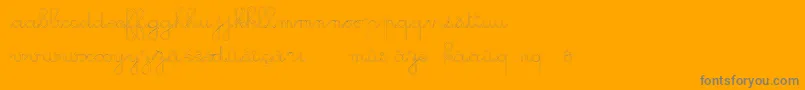 GsOpen-Schriftart – Graue Schriften auf orangefarbenem Hintergrund