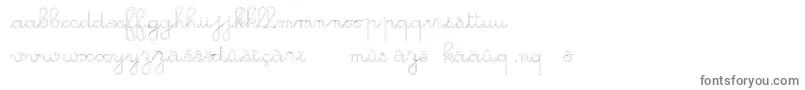 GsOpen-Schriftart – Graue Schriften auf weißem Hintergrund
