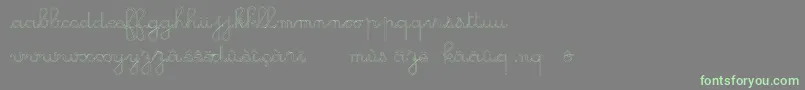 Шрифт GsOpen – зелёные шрифты на сером фоне
