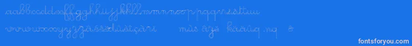 GsOpen Font – Pink Fonts on Blue Background