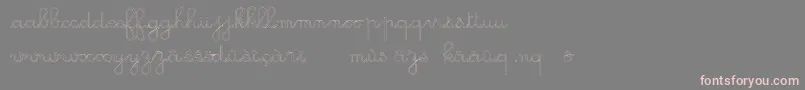 Шрифт GsOpen – розовые шрифты на сером фоне