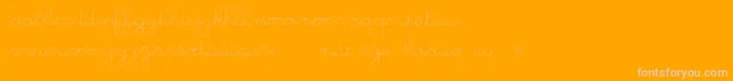 GsOpen-Schriftart – Rosa Schriften auf orangefarbenem Hintergrund