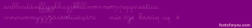 GsOpen-fontti – vaaleanpunaiset fontit violetilla taustalla