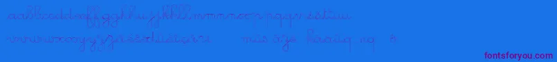 Шрифт GsOpen – фиолетовые шрифты на синем фоне