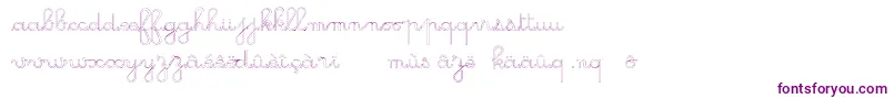GsOpen-Schriftart – Violette Schriften auf weißem Hintergrund