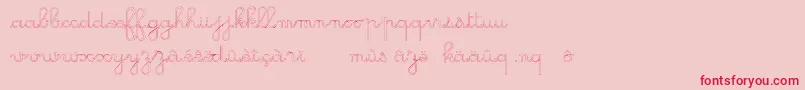 GsOpen-Schriftart – Rote Schriften auf rosa Hintergrund