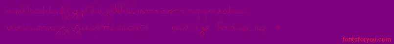 Fonte GsOpen – fontes vermelhas em um fundo violeta
