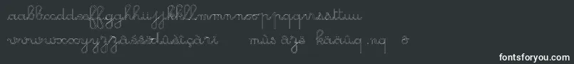 GsOpen Font – White Fonts on Black Background