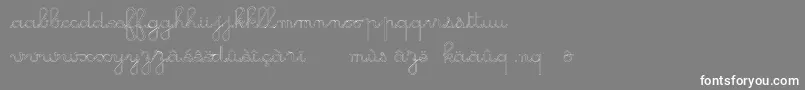 フォントGsOpen – 灰色の背景に白い文字