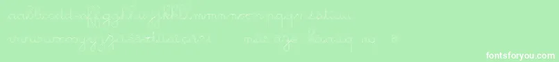 GsOpen-Schriftart – Weiße Schriften auf grünem Hintergrund