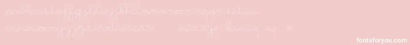 GsOpen-fontti – valkoiset fontit vaaleanpunaisella taustalla