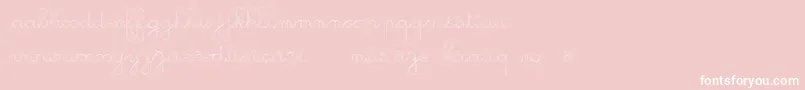 GsOpen Font – White Fonts on Pink Background