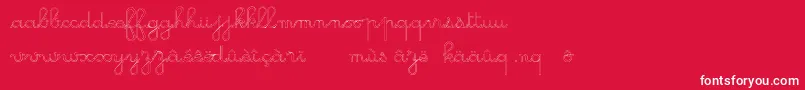 Шрифт GsOpen – белые шрифты на красном фоне