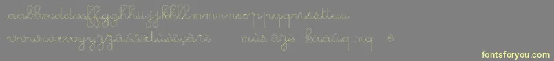 GsOpen-fontti – keltaiset fontit harmaalla taustalla
