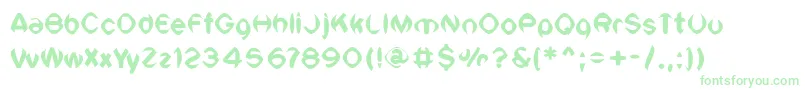 フォントVtcSiklecellRegular – 緑のフォント