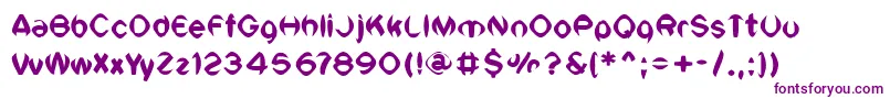 フォントVtcSiklecellRegular – 紫色のフォント