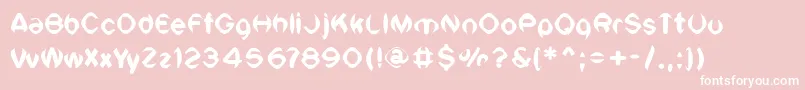 VtcSiklecellRegular Font – White Fonts on Pink Background