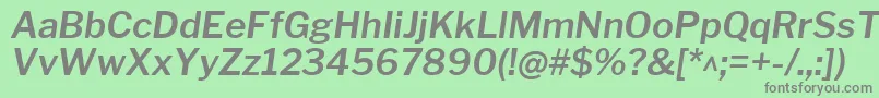 Шрифт LibrefranklinSemibolditalic – серые шрифты на зелёном фоне