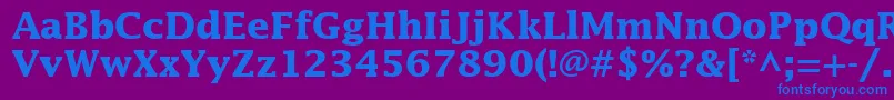 InsightSsiBold Font – Blue Fonts on Purple Background