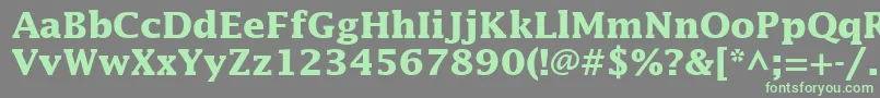 InsightSsiBold-Schriftart – Grüne Schriften auf grauem Hintergrund