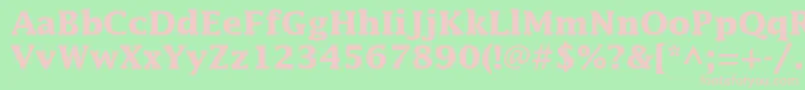 InsightSsiBold Font – Pink Fonts on Green Background