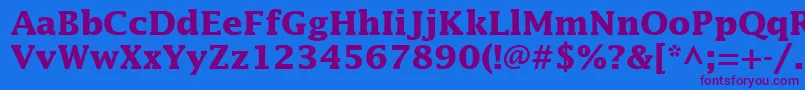 InsightSsiBold Font – Purple Fonts on Blue Background